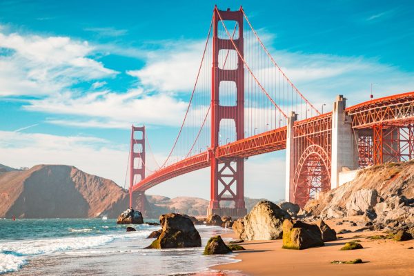 Vista del Golden Gate desde abajo